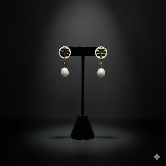 Tory Burch Jewelry - Tory Burch Icon Pearl Drop Earrings